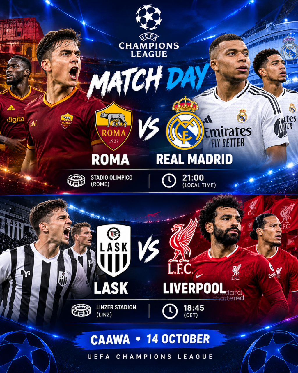 Champions League Matchday Showdown